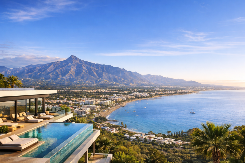 Marbella property 2026 luxury villa for sale with sea views and infinity pool – Costa del Sol real estate investment